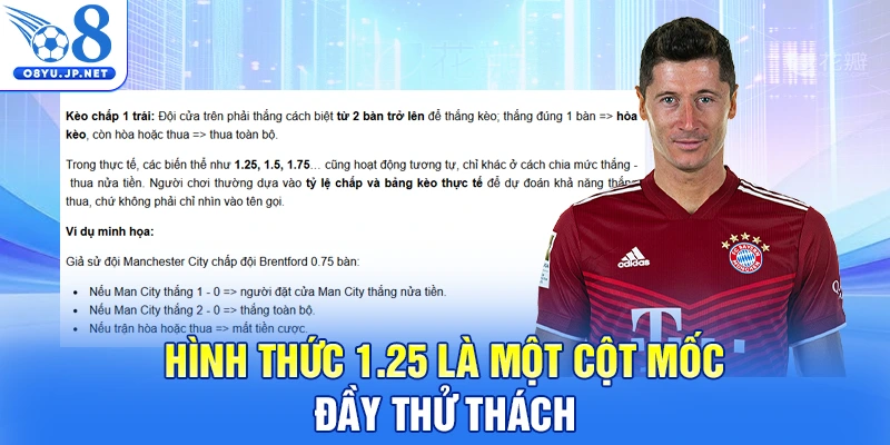 Hình thức 1.25 là một cột mốc đầy thử thách