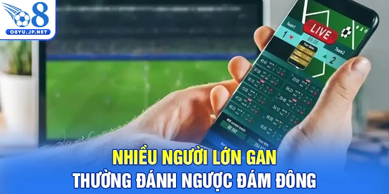 Nhiều người lớn gan thường đánh ngược đám đông